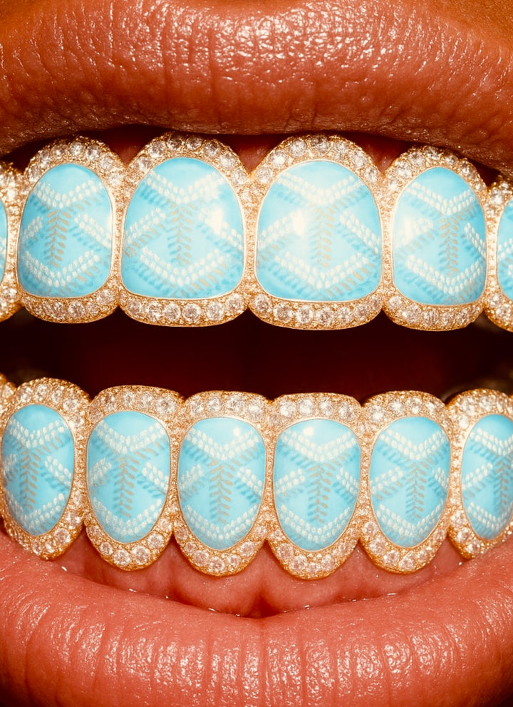 Designer Grills: Goyard Edition (Baby Blue)