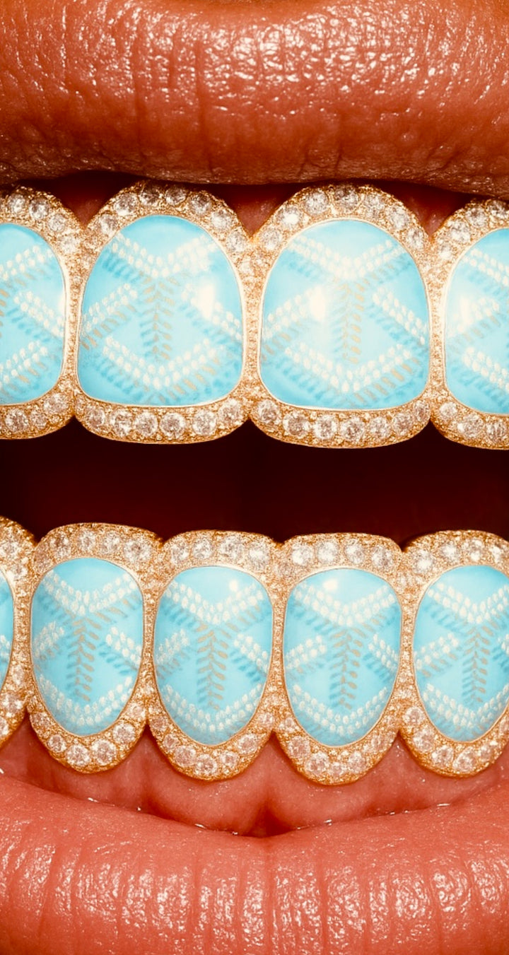 Designer Grills: Goyard Edition (Baby Blue)